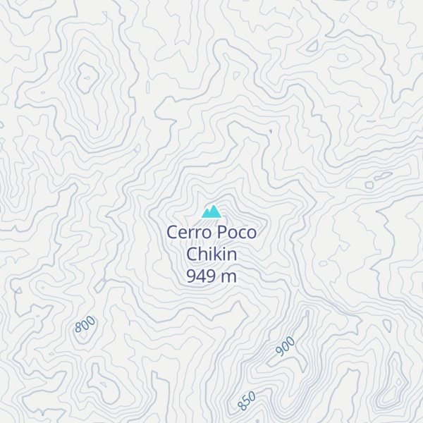 Map of Cerro Poco Chikin