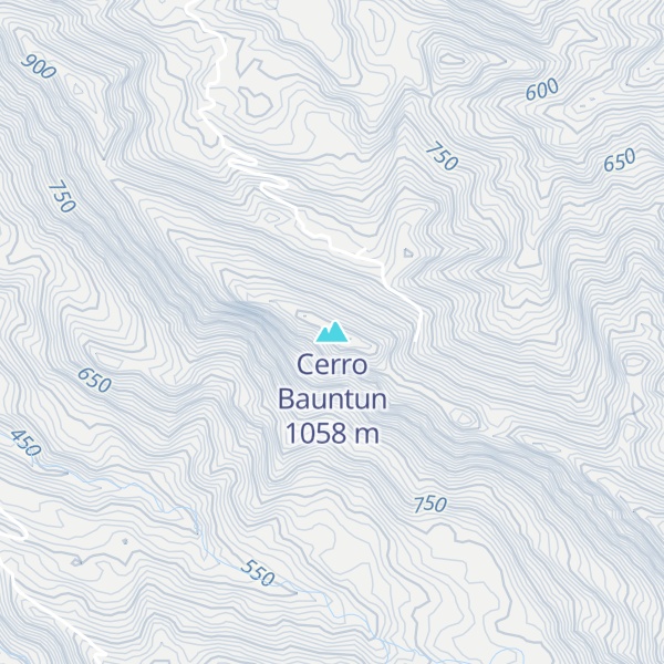 Map of Cerro Bauntun