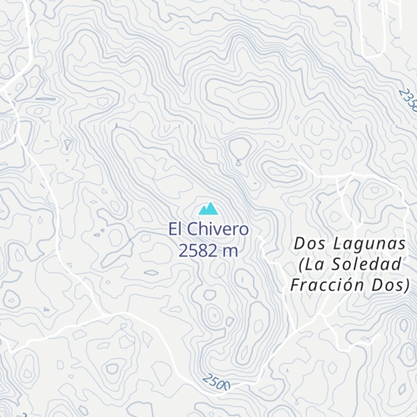 Map of El Chivero