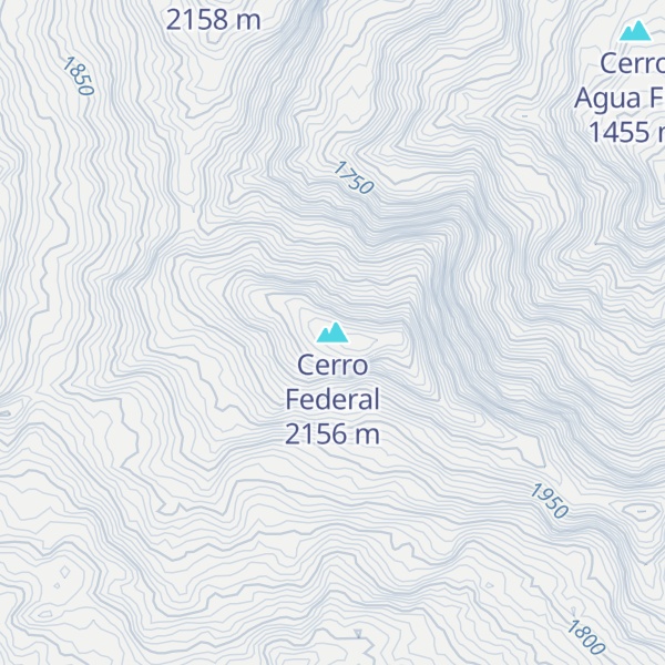 Map of Cerro Federal