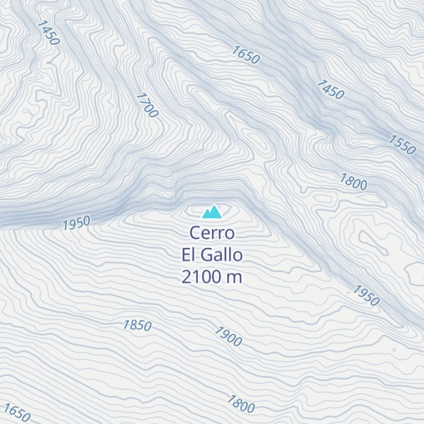 Map of Cerro El Gallo