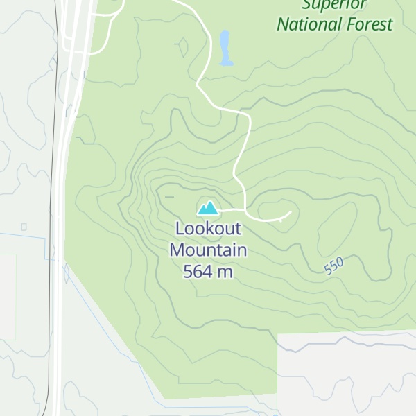 Map of Lookout Mountain