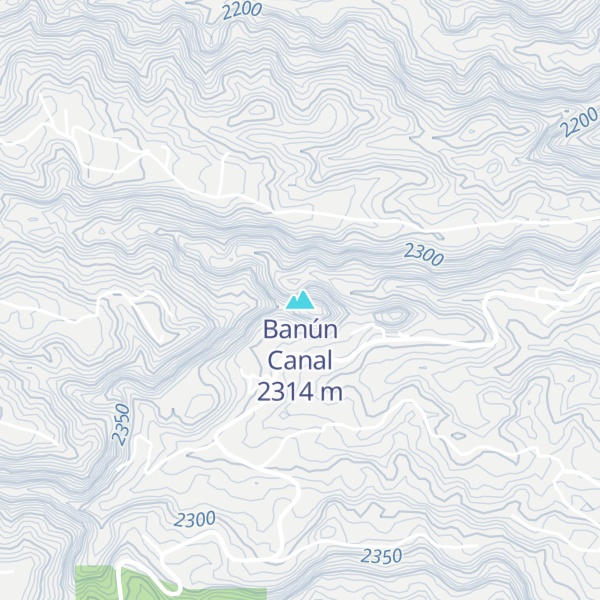 Map of Banún Canal