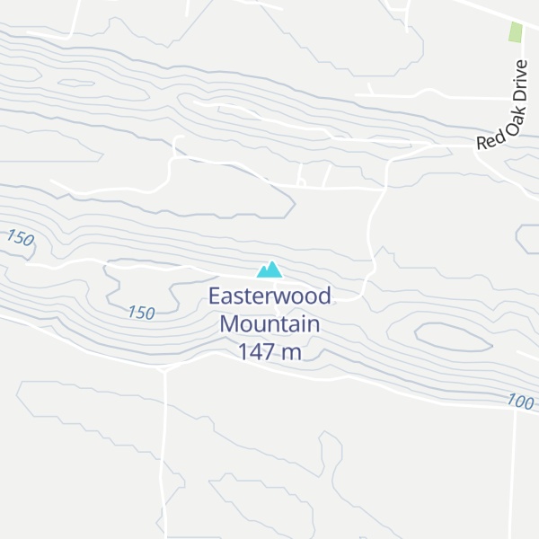 Map of Easterwood Mountain