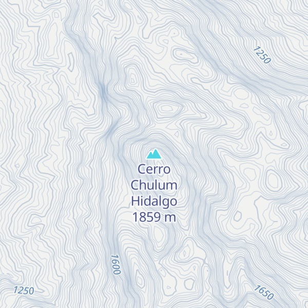 Map of Cerro Chulum Hidalgo