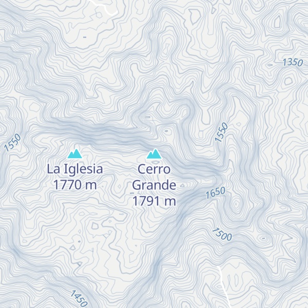 Map of Cerro Grande