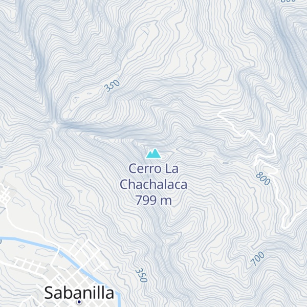 Map of Cerro La Chachalaca