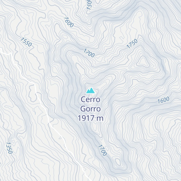 Map of Cerro Gorro