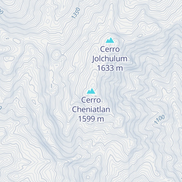 Map of Cerro Cheniatlan