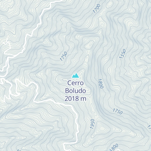 Map of Cerro Boludo