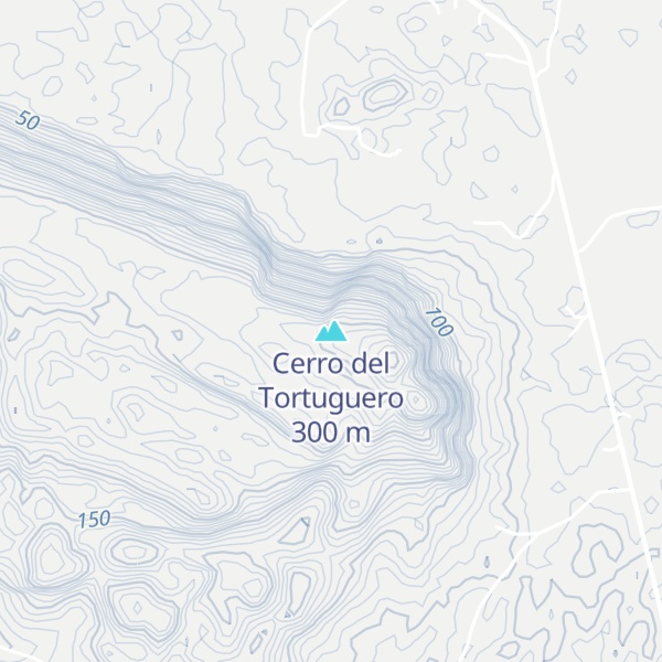 Map of Cerro del Tortuguero