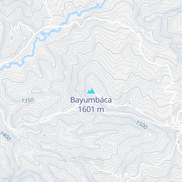 Map of Bayumbáca
