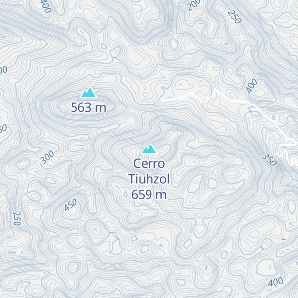 Map of Cerro Tiuhzol
