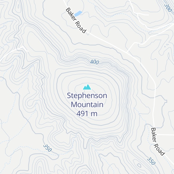 Map of Stephenson Mountain