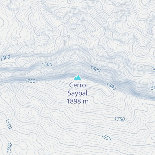 Map of Cerro Saybal
