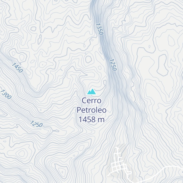 Map of Cerro Petroleo