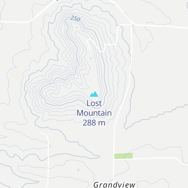 Map of Lost Mountain