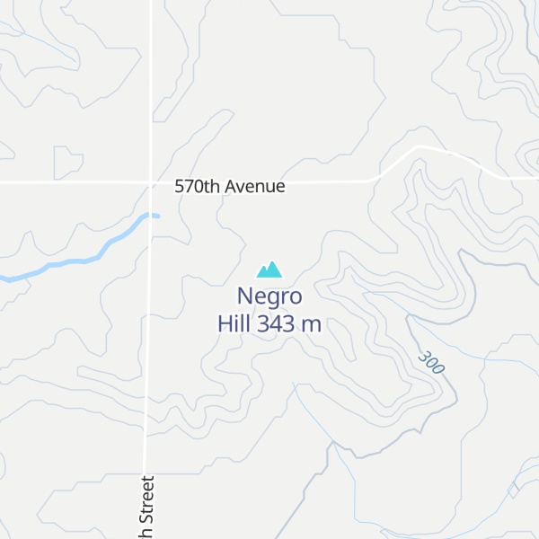 Map of Negro Hill