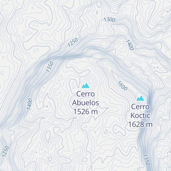 Map of Cerro Abuelos
