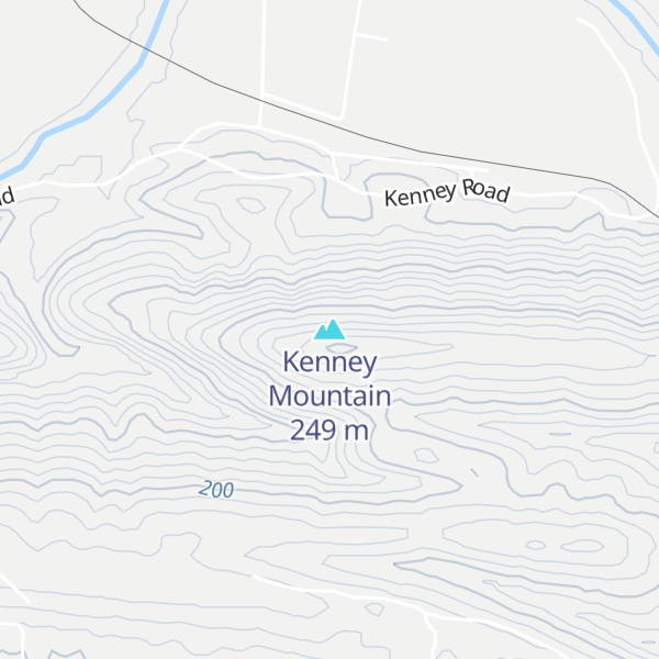 Map of Kenney Mountain