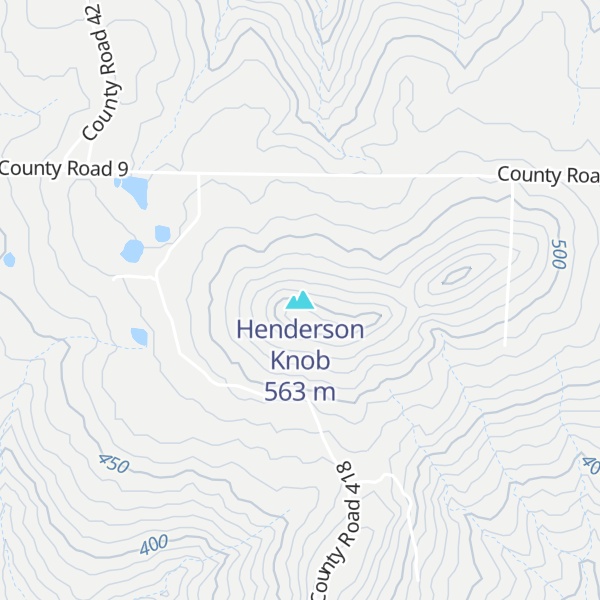 Map of Henderson Knob