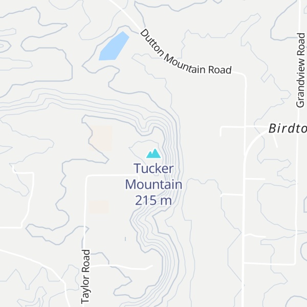Map of Tucker Mountain