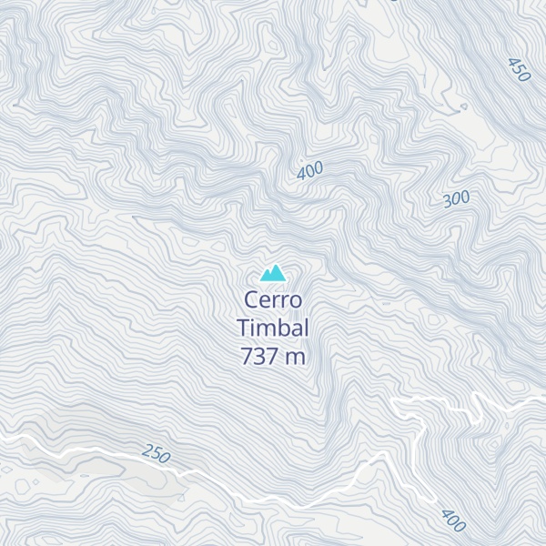 Map of Cerro Timbal