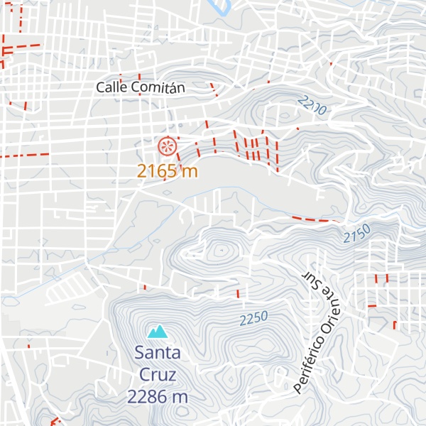 Map of Cabañas San Nicolas, San Cristobal de las Casas, Chiapas