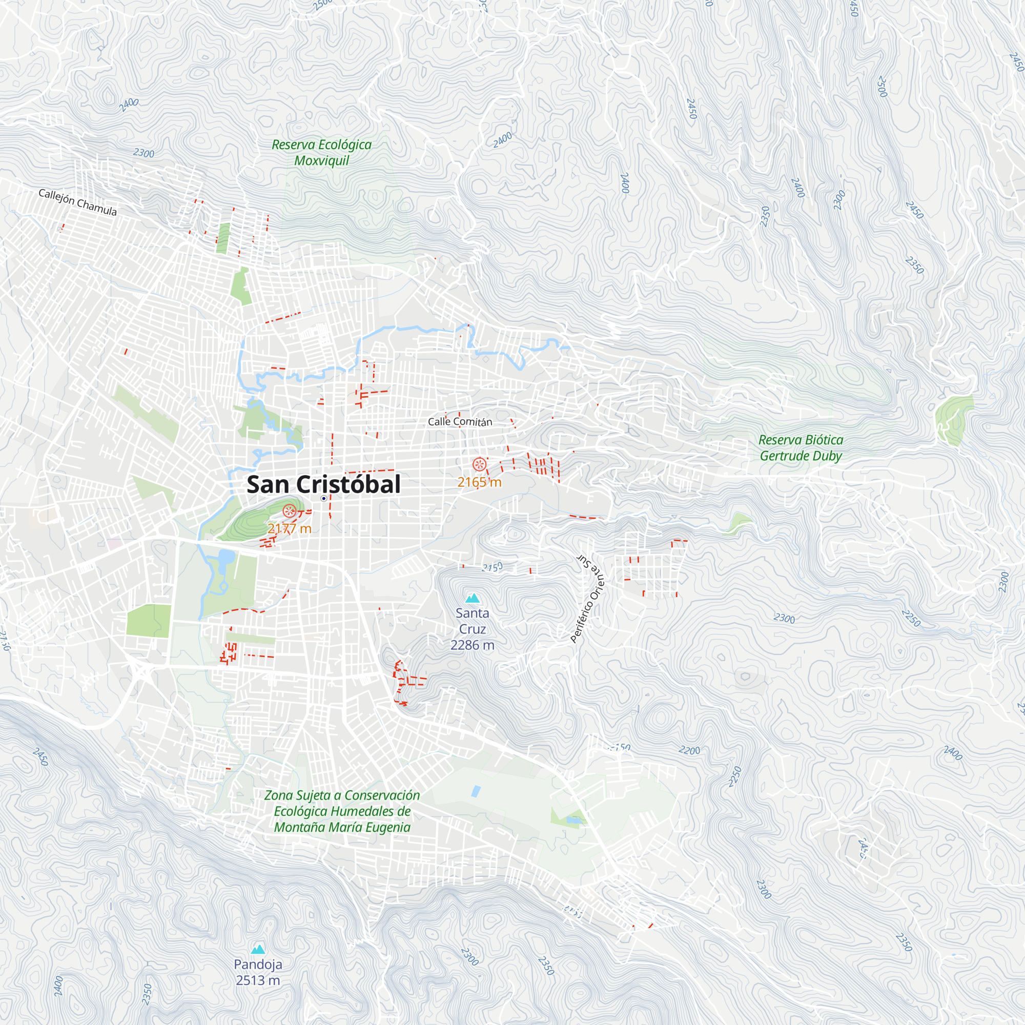 Cabañas San Nicolas, San Cristobal de las Casas, Chiapas map