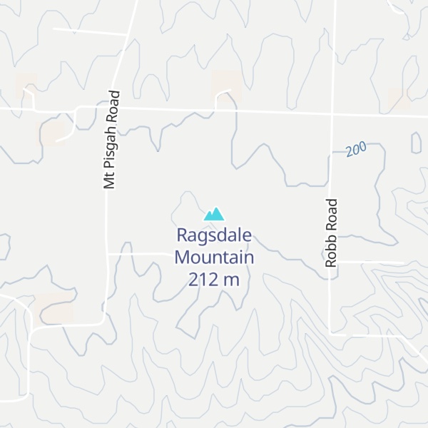 Map of Ragsdale Mountain