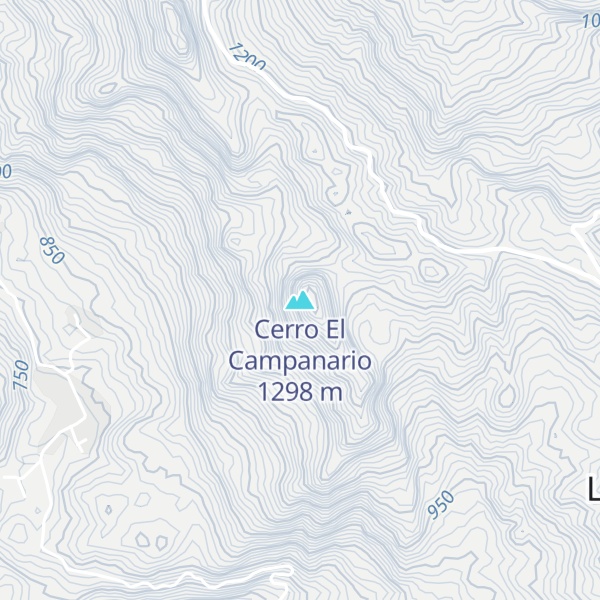 Map of Cerro El Campanario