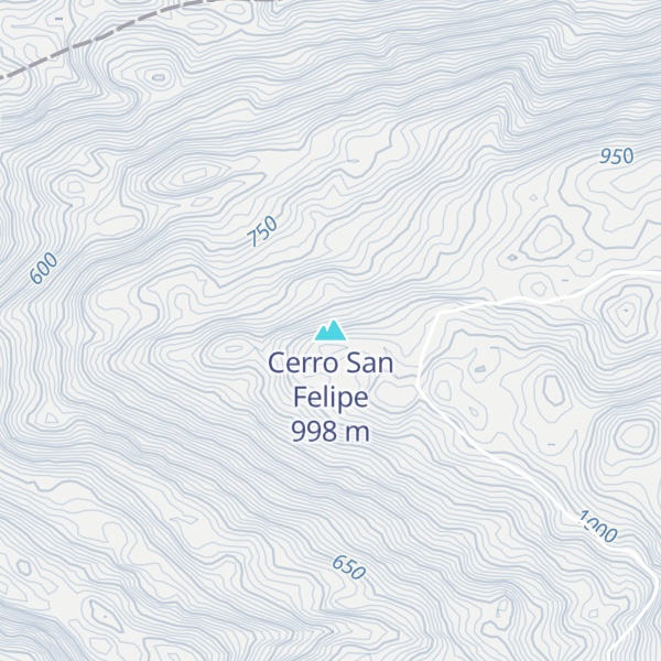 Map of Cerro San Felipe