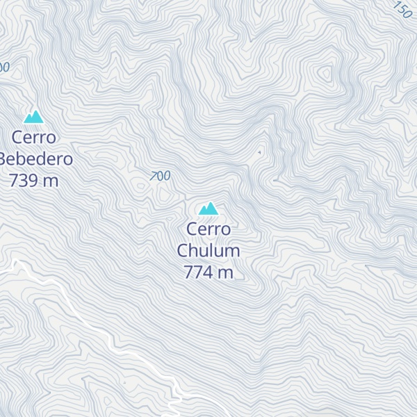 Map of Cerro Chulum