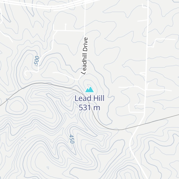 Map of Lead Hill