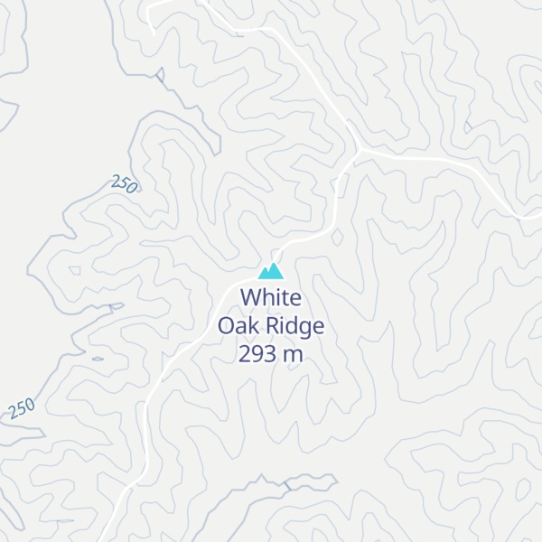 Map of White Oak Ridge
