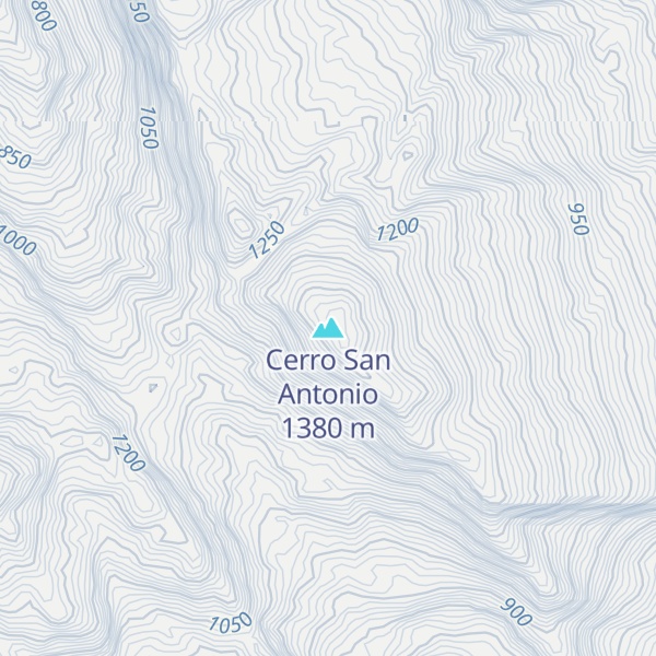 Map of Cerro San Antonio