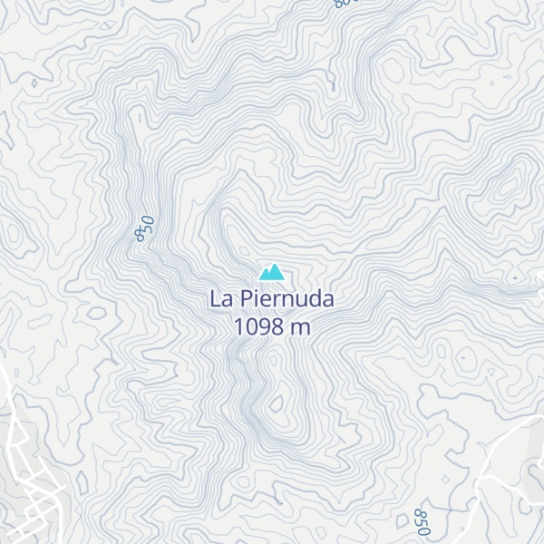 Map of La Piernuda