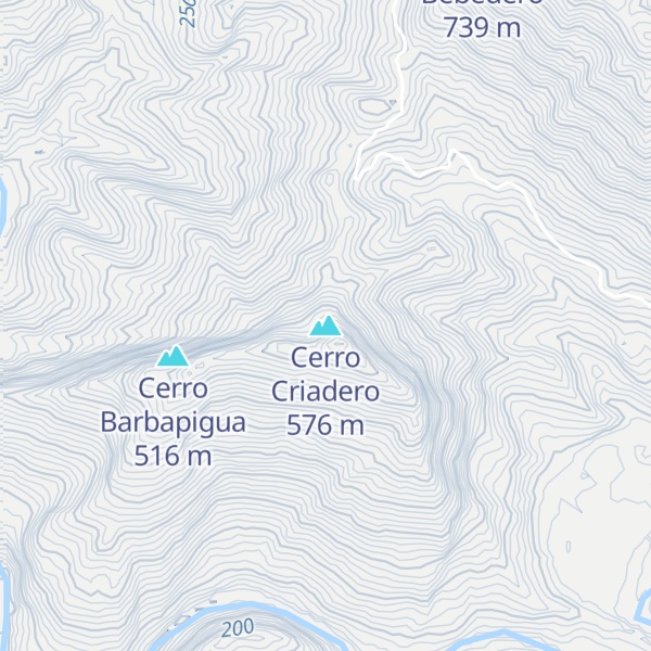 Map of Cerro Criadero