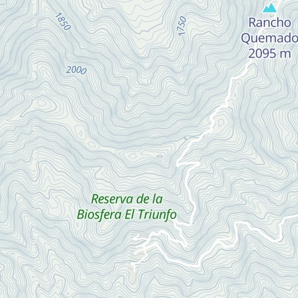 Map of Cresta de Gallo