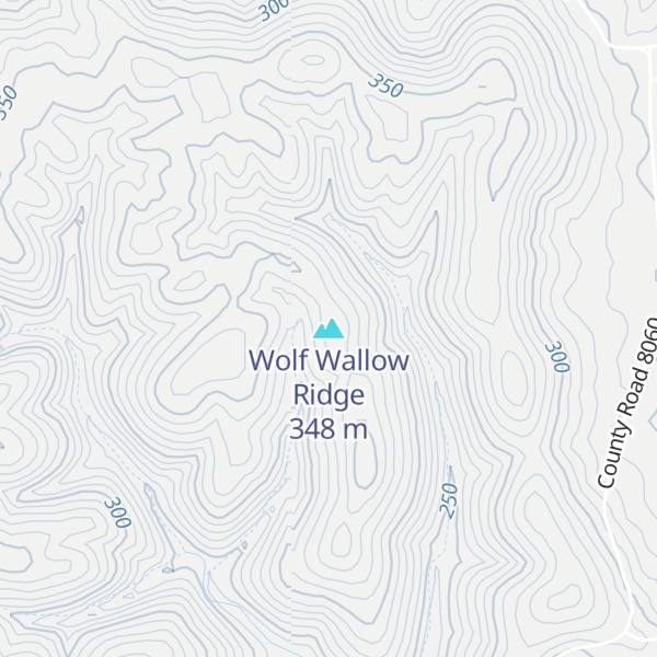 Map of Wolf Wallow Ridge