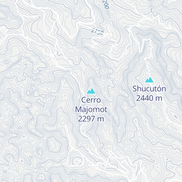 Map of Cerro Majomot