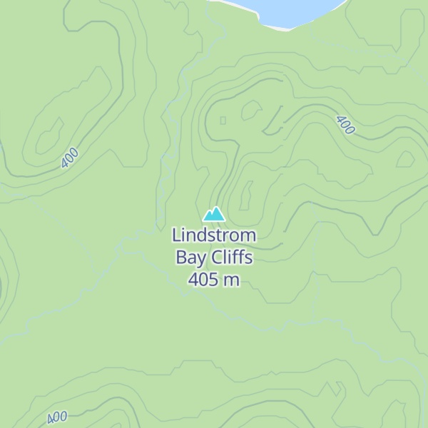 Map of Lindstrom Bay Cliffs