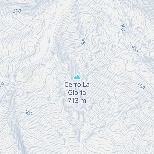 Map of Cerro La Gloria