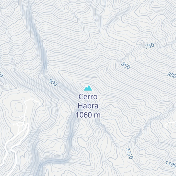 Map of Cerro Habra