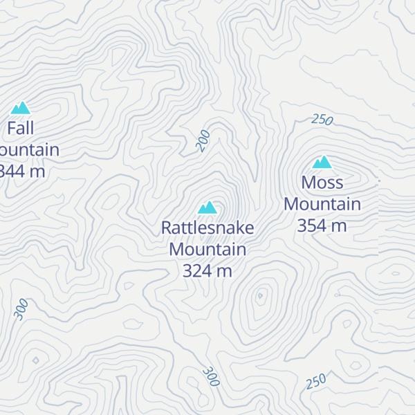 Map of Rattlesnake Mountain