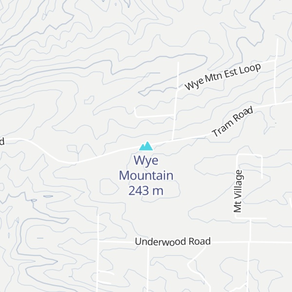 Map of Wye Mountain