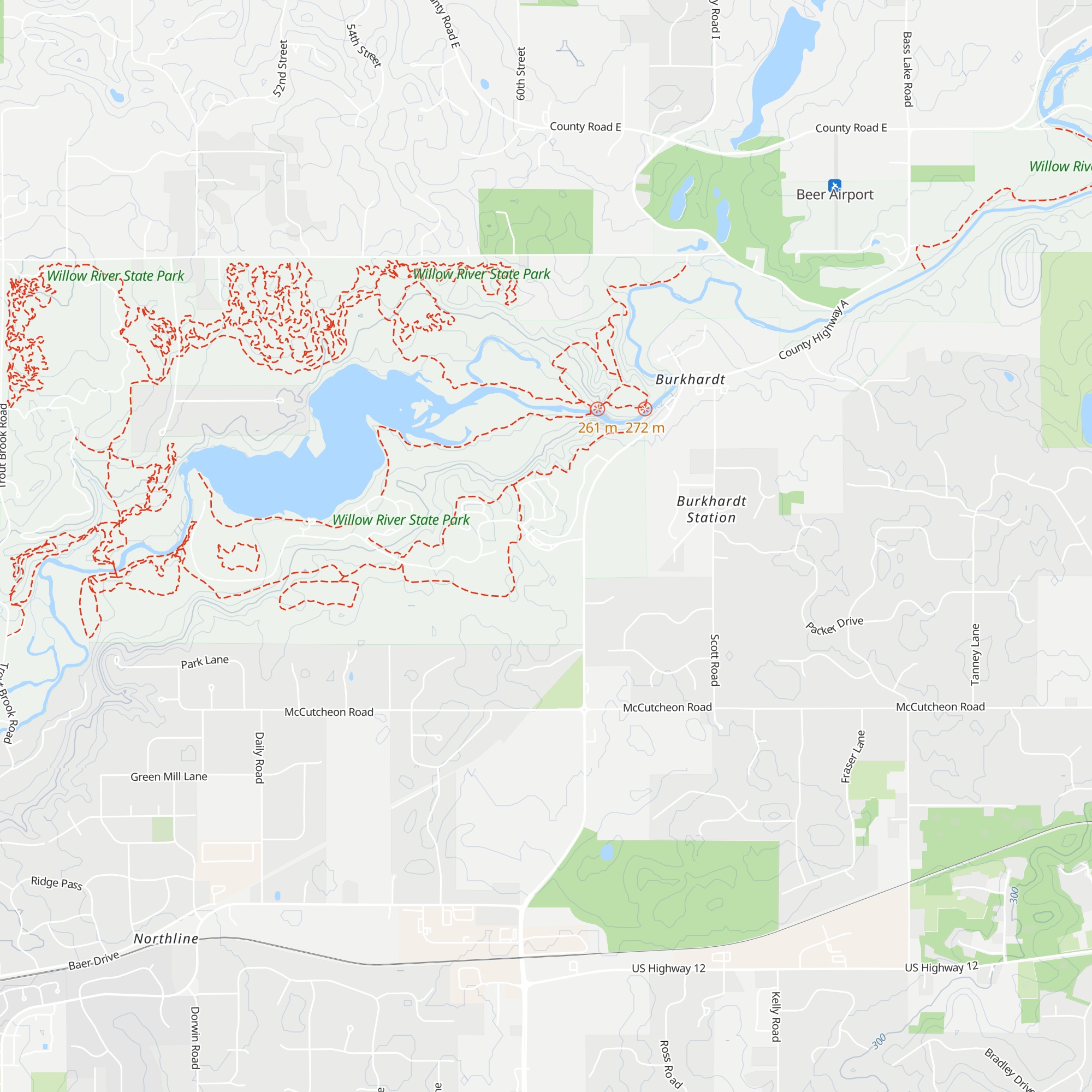 Willow River State Park Park Office map