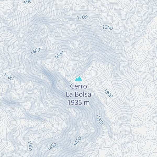Map of Cerro La Bolsa