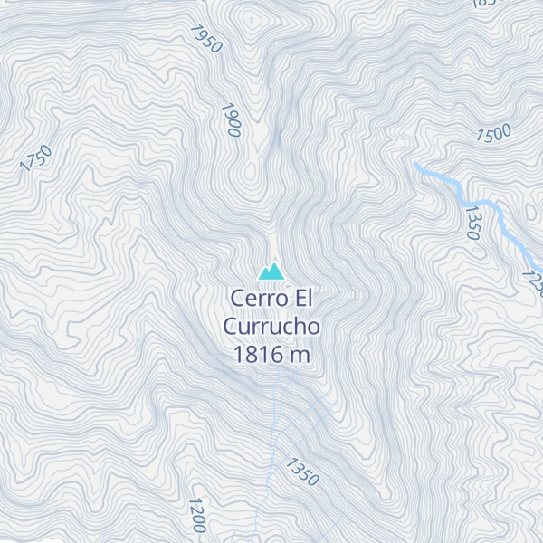 Map of Cerro El Currucho