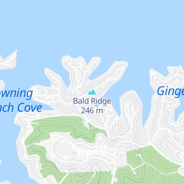 Map of Bald Ridge